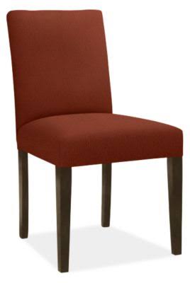 Modern Side Chair in Flint Terracotta with Charcoal Legs U4630
