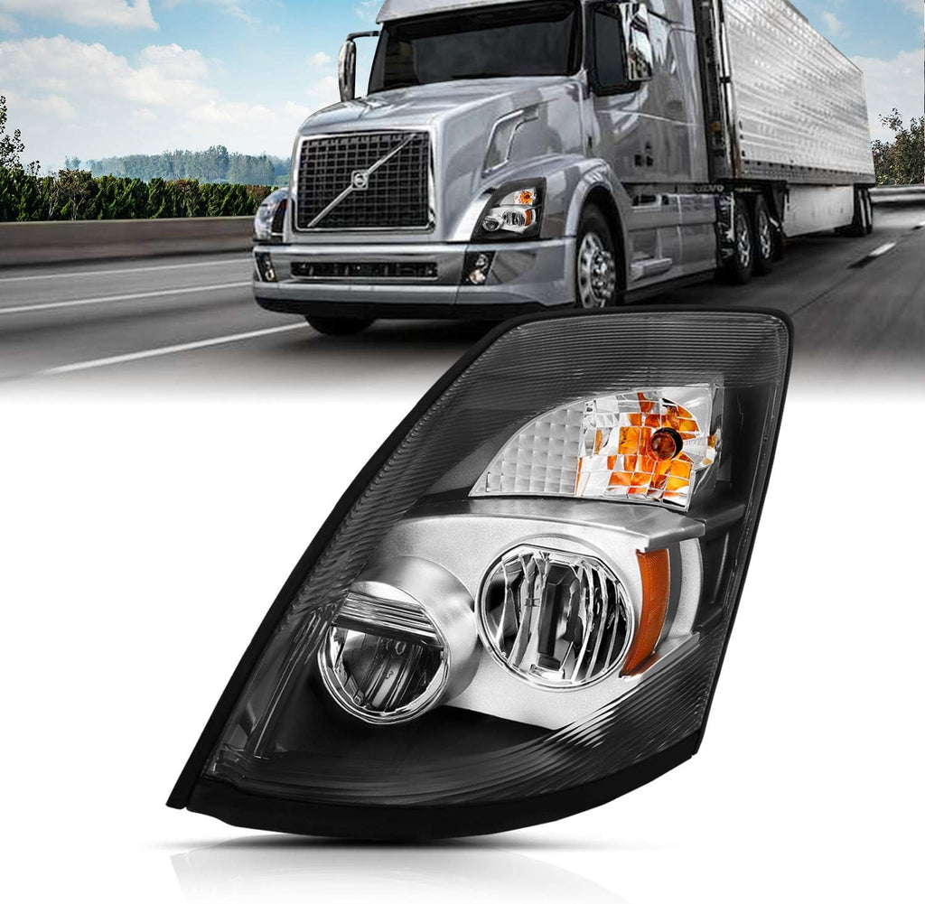 Chrome LED High Low Beam Replacement Headlights N101365