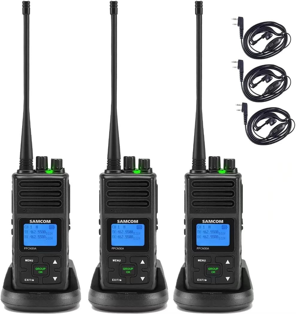 3 Packs UHF Two Way Radios Walkie Talkies J7461