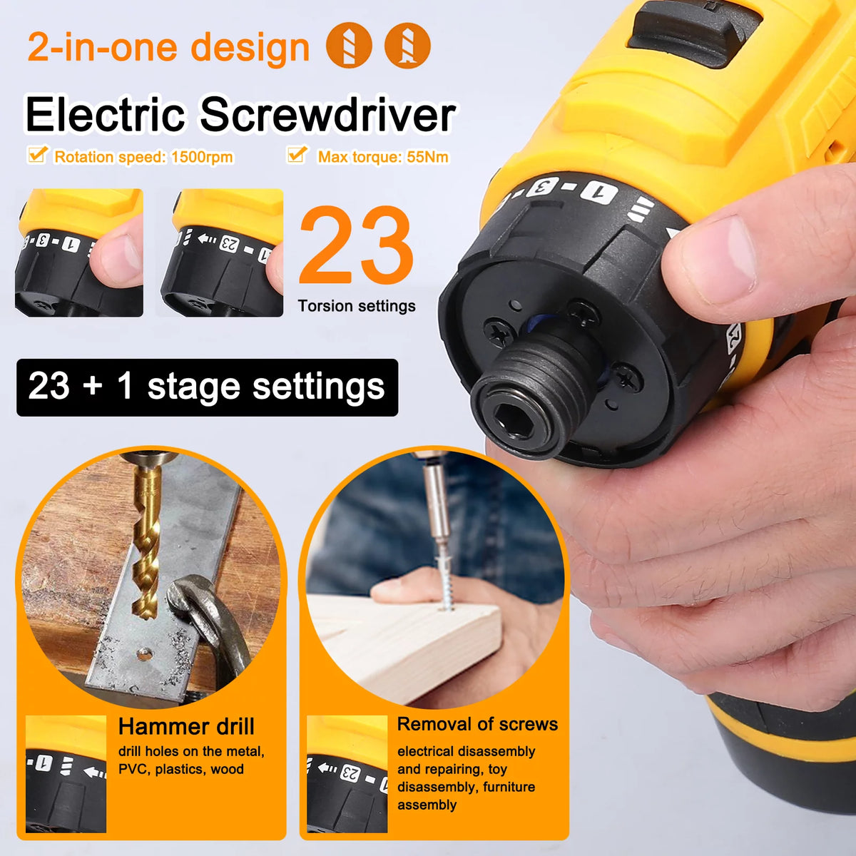 16.8V Electric Screwdriver Kit A69665