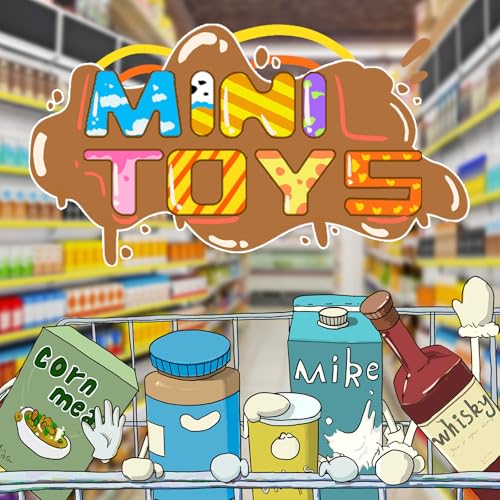 Mini Shopping Cart Playset with Cash Register and Play Food O2189