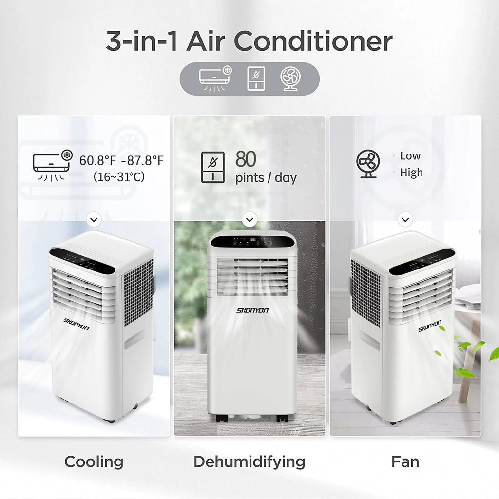 5500 BTU 3-in-1 Portable Air Conditioner & Dehumidifier U730649