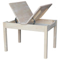Unfinished Kids' Storage Table with Lift Top I112