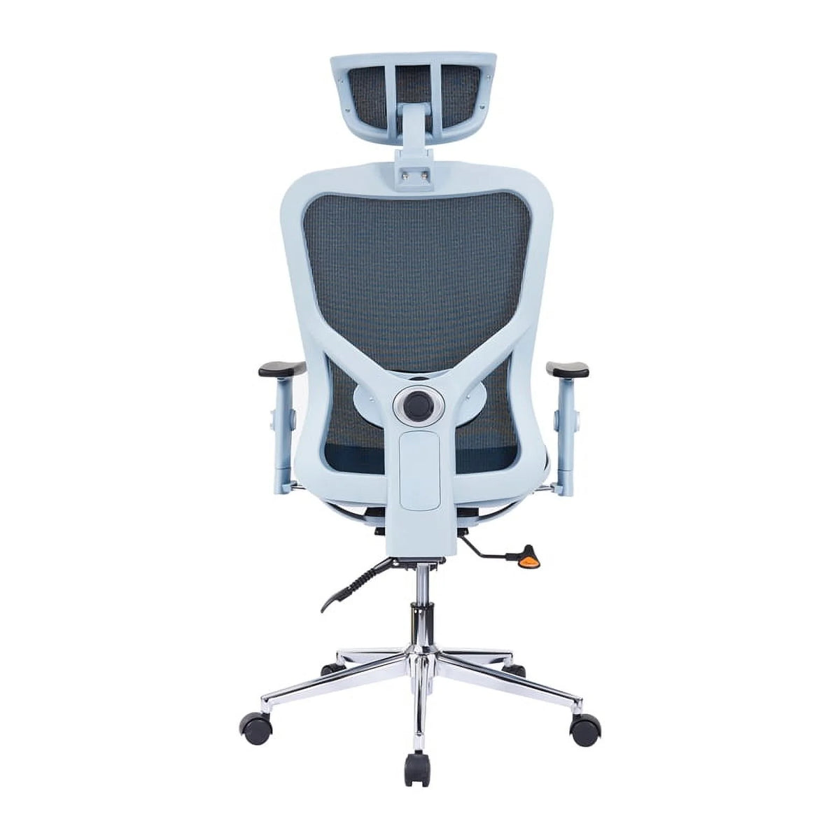 Blue Fabric Mesh Office Chair with Arms M387730