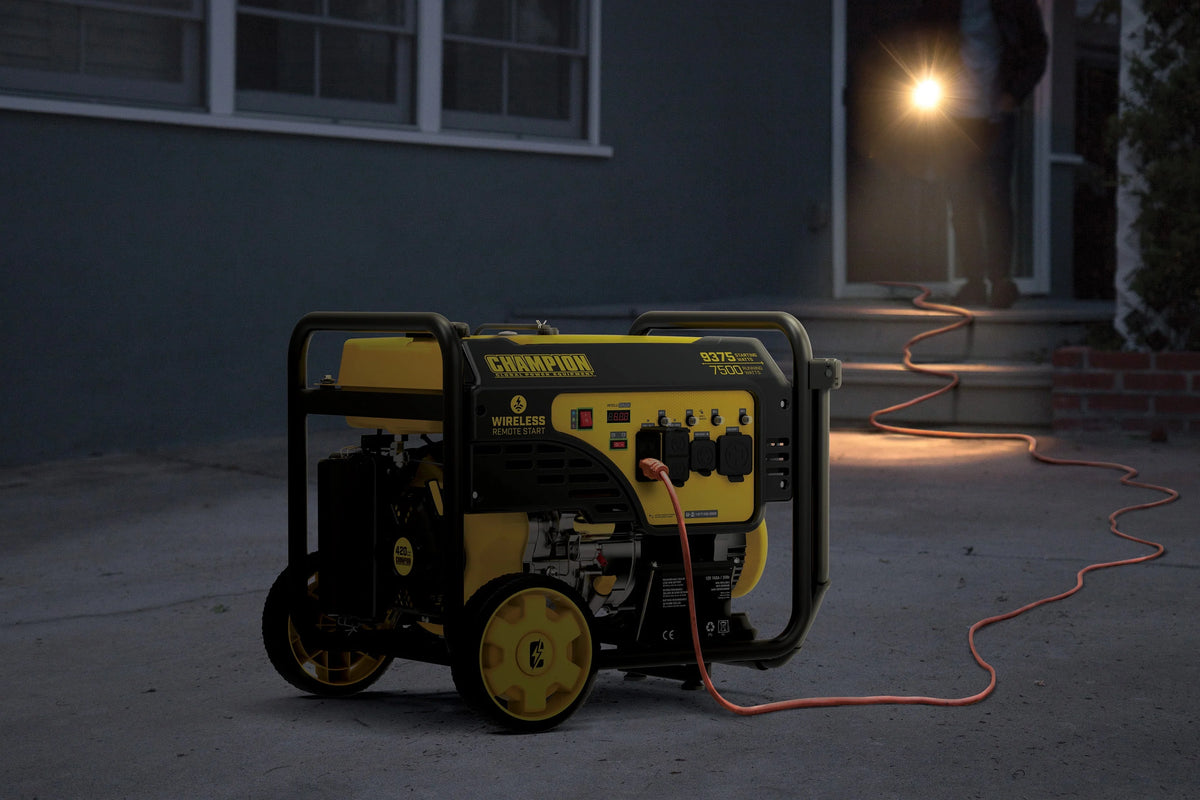 9375/7500 Watts Portable Generator with Wireless Remote Start W7383
