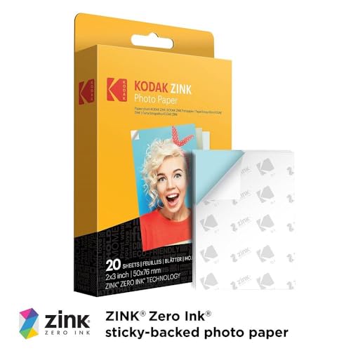 Full-Color Instant Print Digital Camera 5MP with Zink 2x3" Photo Paper H81399