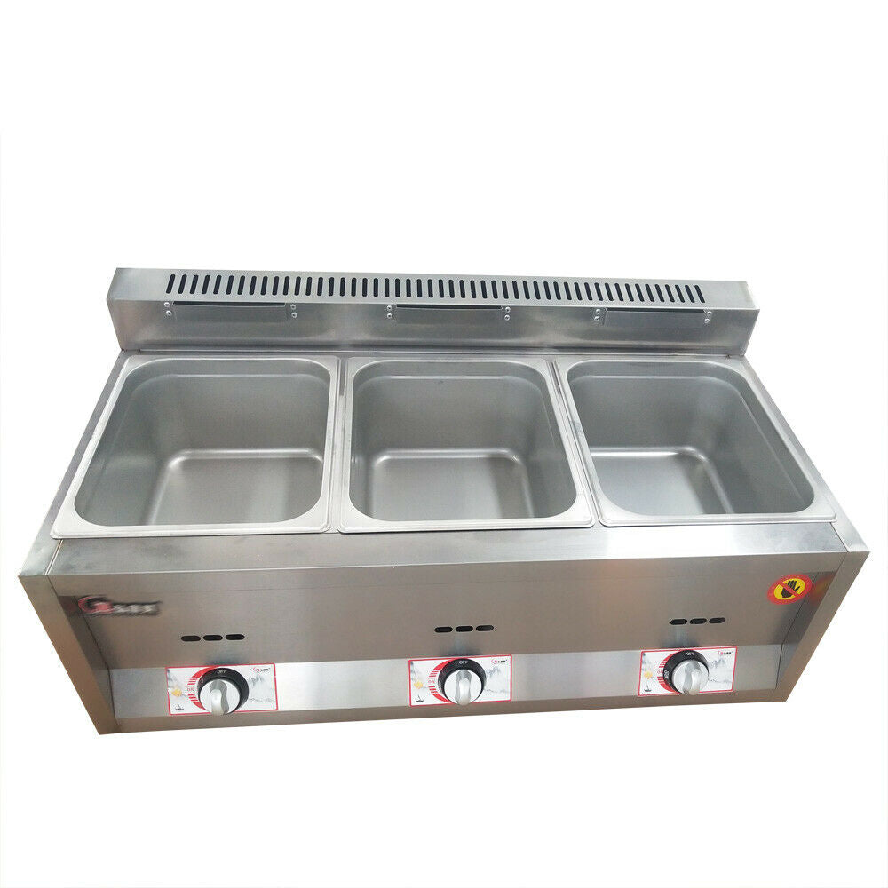 Stainless Steel Commercial Countertop Deep Gas Fryer 12/16L K295