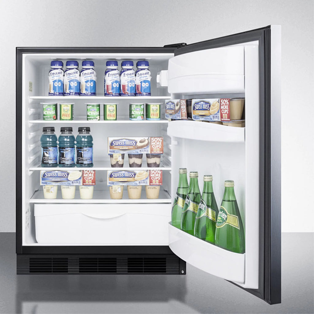 Built-in Undercounter All-Refrigerator with Automatic Defrost Stainless Steel Door Z1964