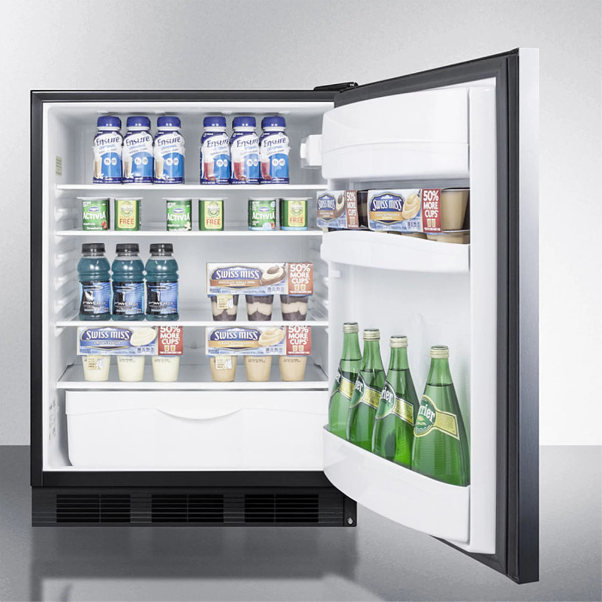 Built-in Undercounter All-Refrigerator with Automatic Defrost Stainless Steel Door Z1964