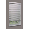 Cordless Faux Wood Blind, white, 24-1/4x22w x 5 U56083