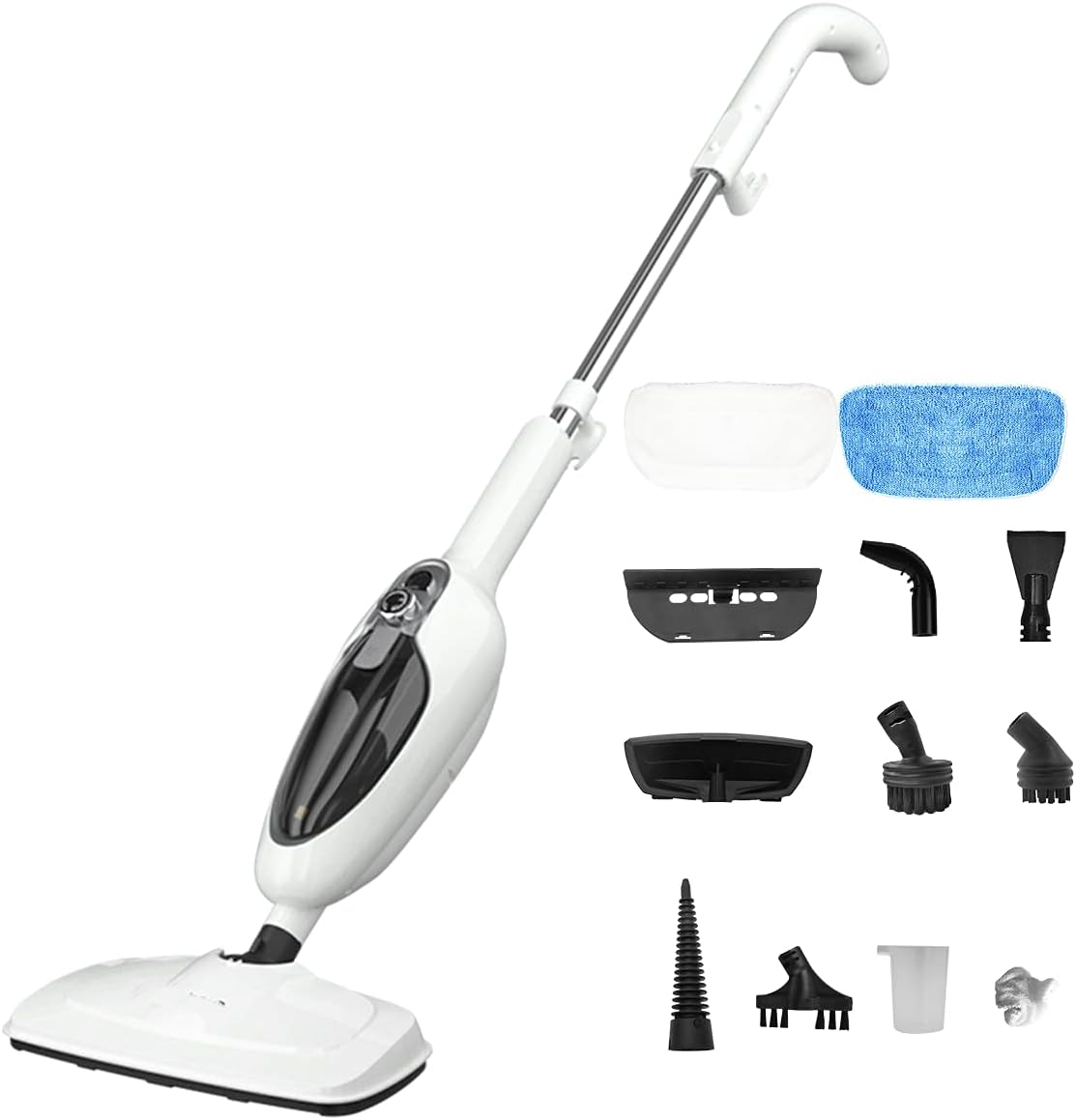Steam Mop with 2 Pads, 20ft Power Cord, 1200W, 300ml Water Capacity P1267