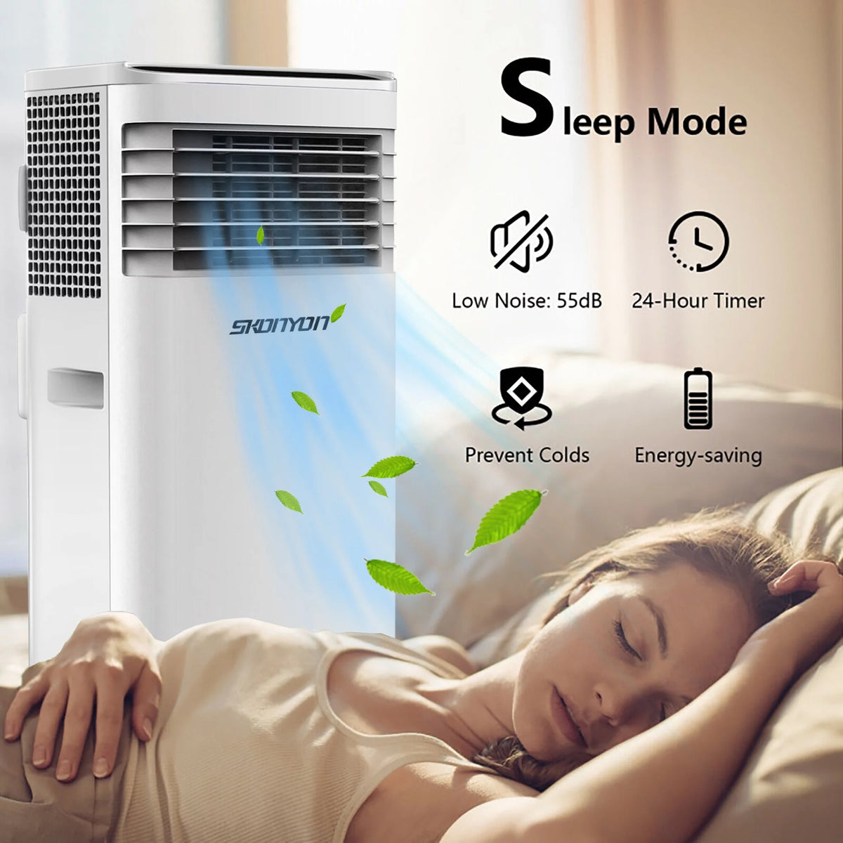 5500 BTU 3-in-1 Portable Air Conditioner & Dehumidifier U730649