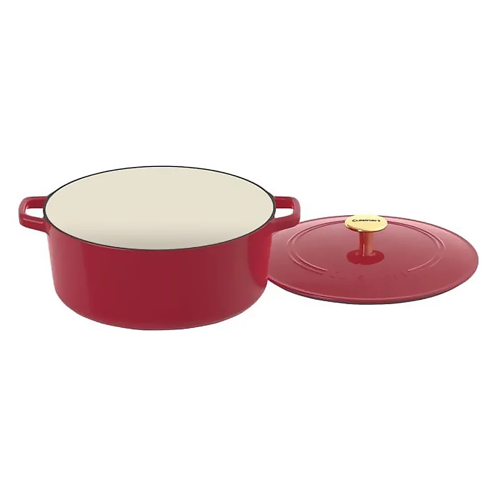 7 Qt Enameled Cast Iron Oval Casserole N334