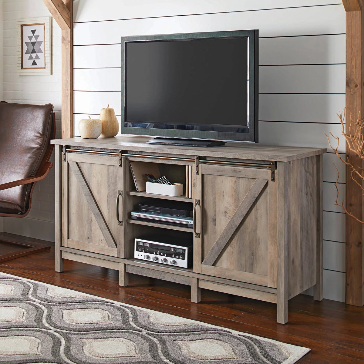 Rustic Gray TV Stand C20258