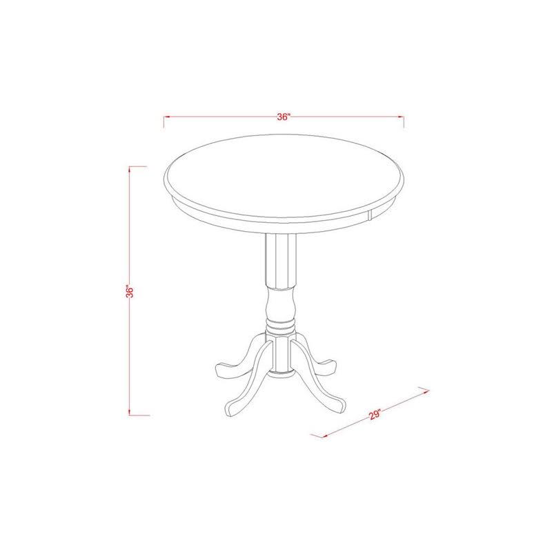 3 PC Dining Counter Height Set with Table and 2 Stools I80861