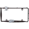 Black Chrome Fishing License Plate Frame F6899