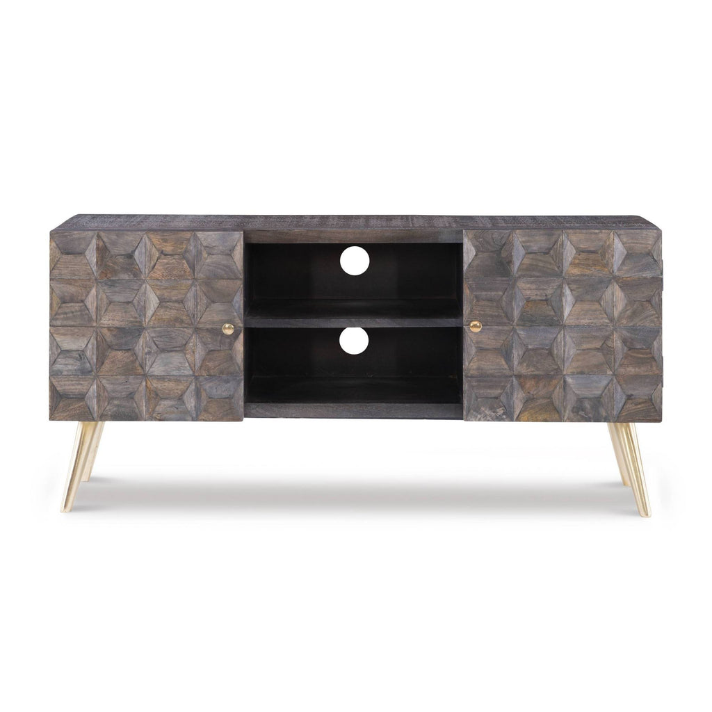 Brown Media Cabinet S331