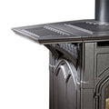 Matte Pewter Cast Iron Stove Shelf Kit S89073