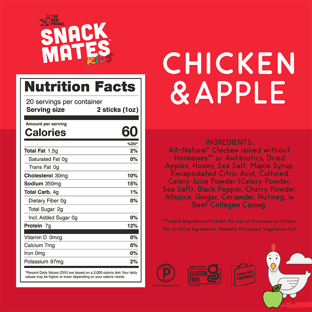 Chicken and Apple Mini Meat Sticks 8 Packs O763295