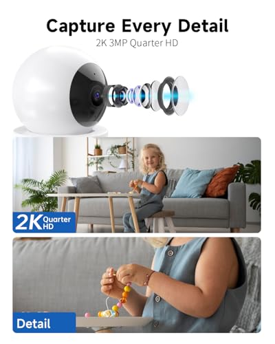 2K Pan/Tilt Indoor Security Camera K602