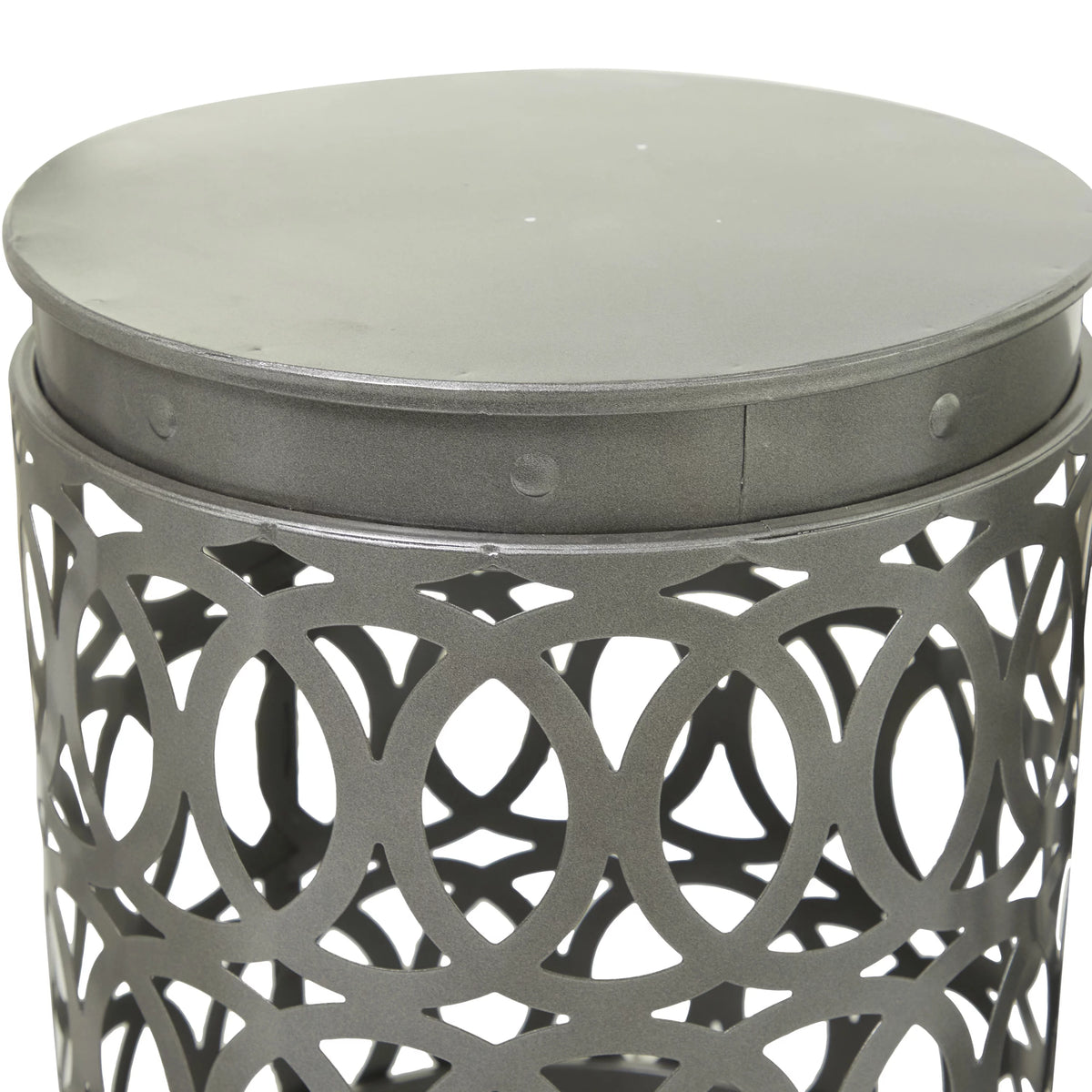 16" x 23" Multi Colored Metal Nesting Accent Table, 3-Pieces R1219