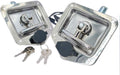 Pack of 4 Heavy Duty Stainless Steel T-Handle Toolbox Door Locks with 2 Keys Y882229