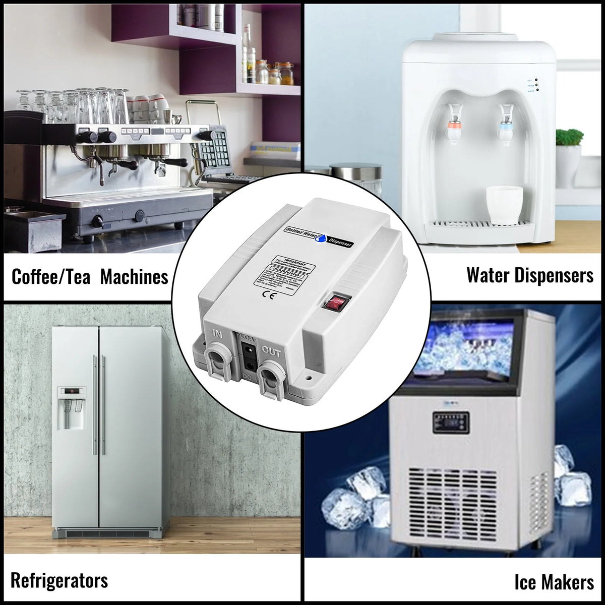 Bottled Water Dispensing System Single Inlet with AC/DC Adapter A138