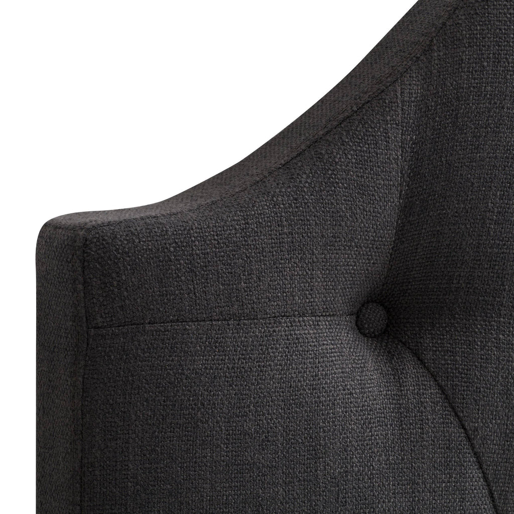 Tufted Light Gray Fabric Headboard P555273