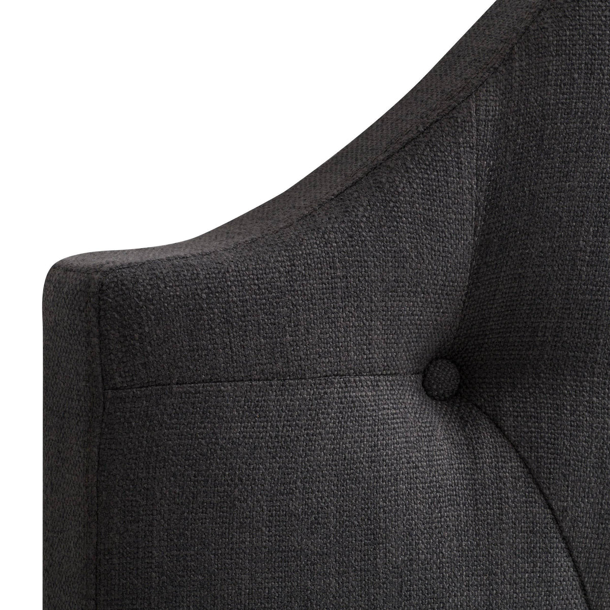 Tufted Light Gray Fabric Headboard P555273