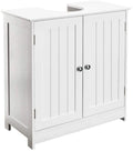 White Bathroom Vanity Cabinet with Double Doors and Adjustable Shelves N365737