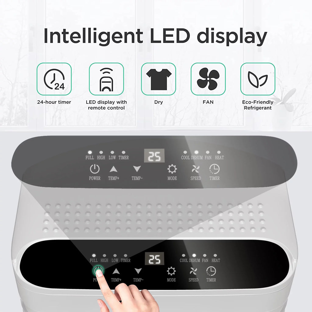 5500 BTU 3-in-1 Portable Air Conditioner & Dehumidifier U730649