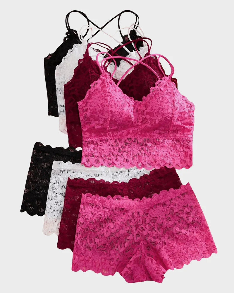 Lace Bralette & Panty Bundle P62150