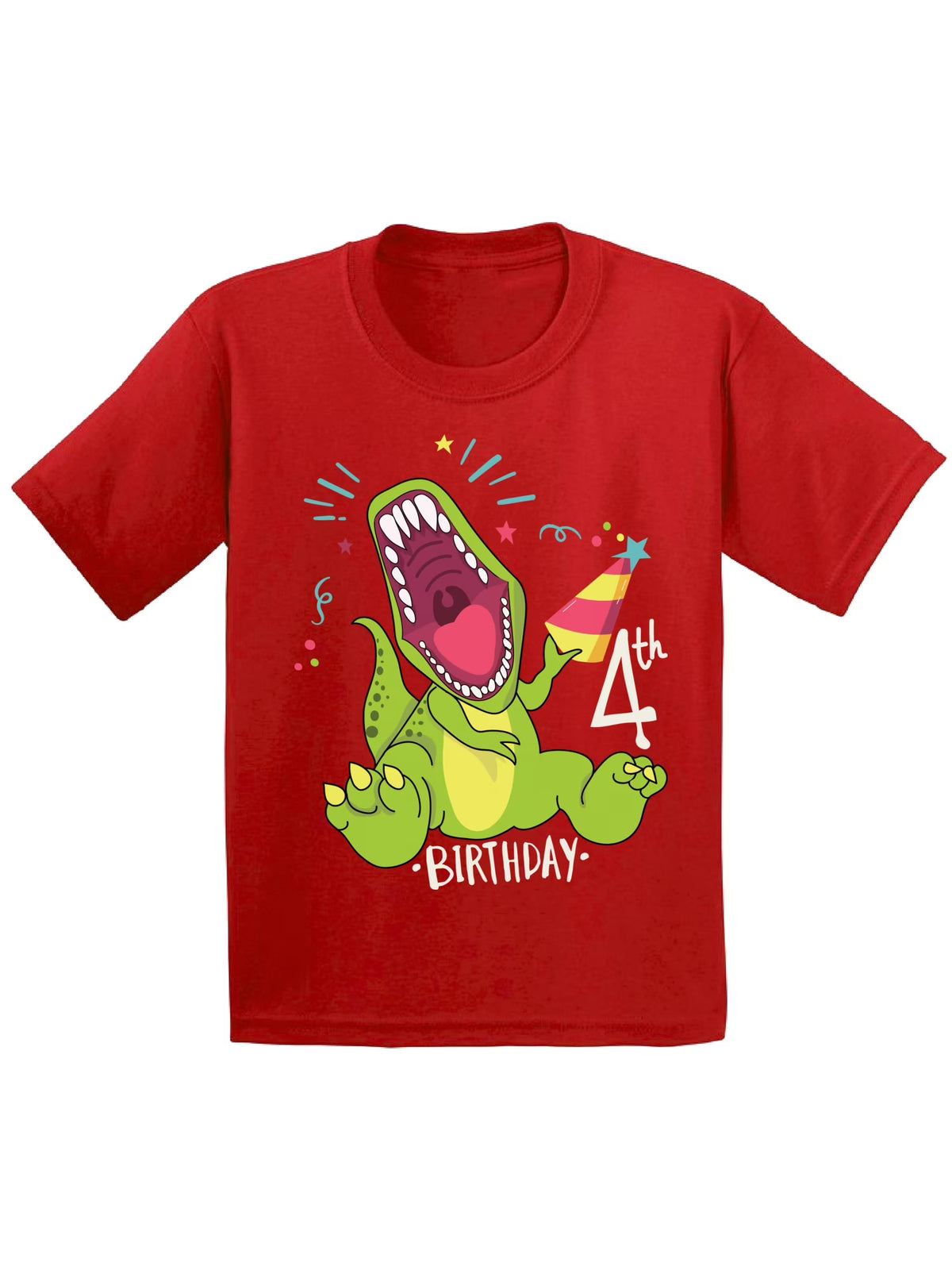 Dinosaur Birthday Shirt for 4 Year Old Q4984