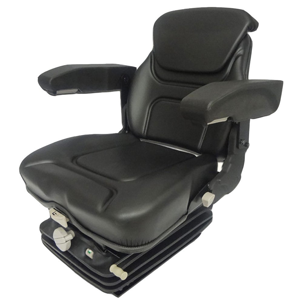 Black Vinyl Tractor Seat Assembly Kit R938