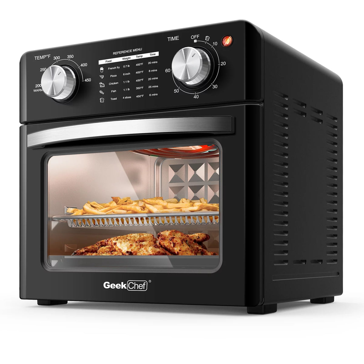 10QT Black Stainless Steel Air Fryer Oven C493492