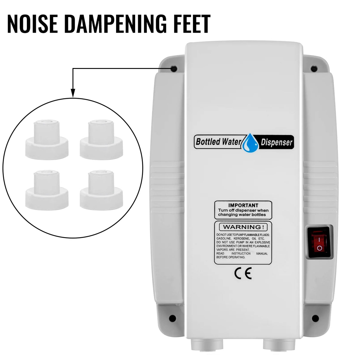 Bottled Water Dispensing System Single Inlet with AC/DC Adapter A138