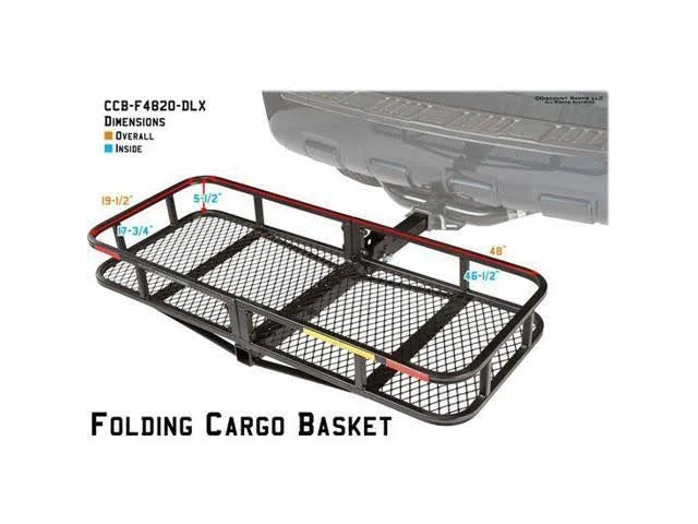 48x22 Steel Folding Hitch Cargo Carrier F7497