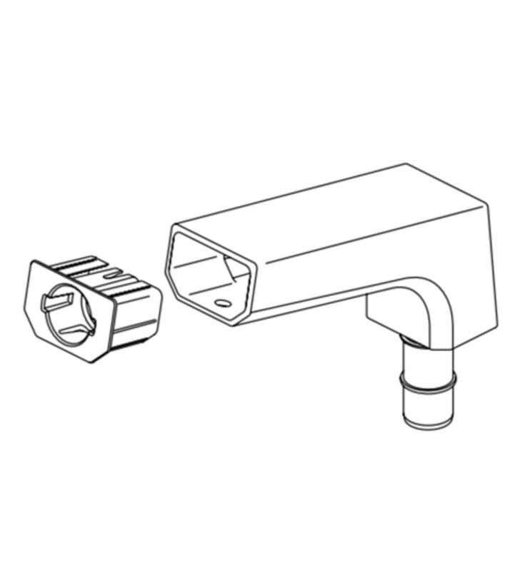 Black Stainless Pivotal Spout Assembly F260