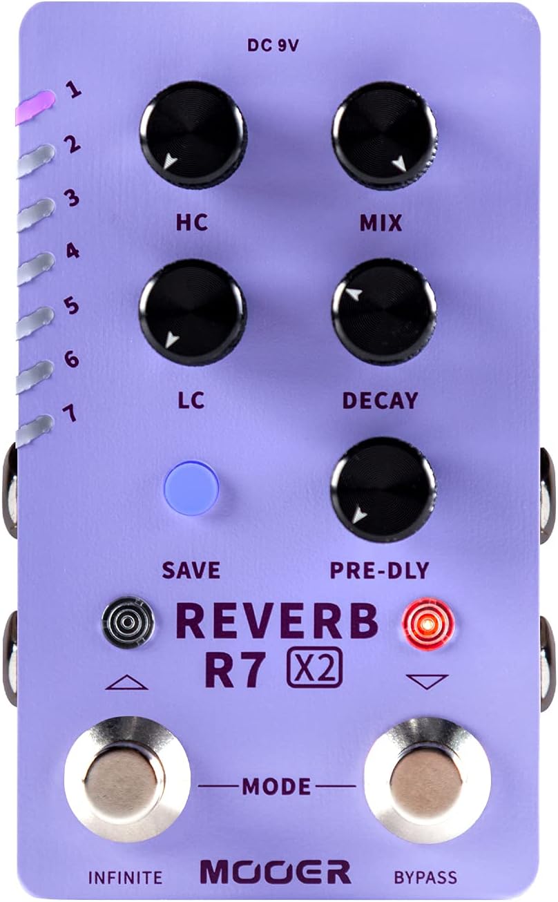 Dual Footswitch Cabinet Simulation Pedal with 14 Presets V78022