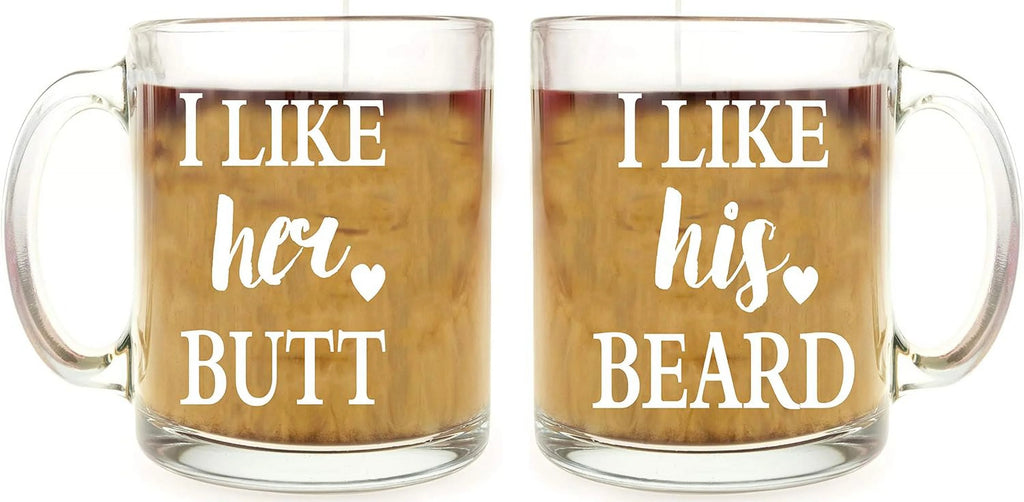 13 oz Glass Coffee Mug Set F151287