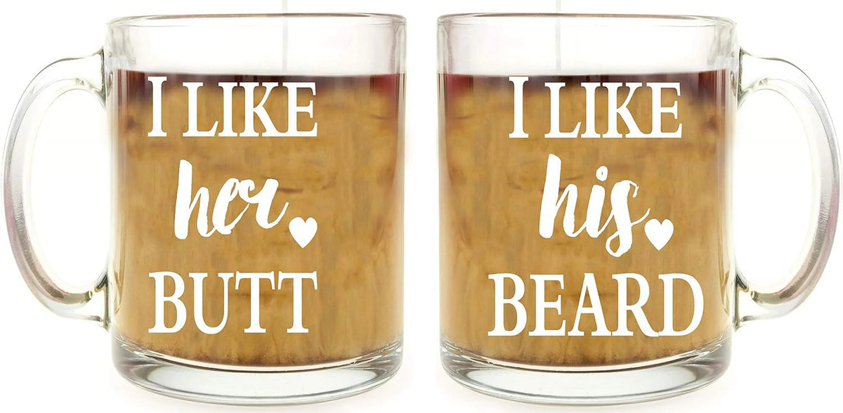 13 oz Glass Coffee Mug Set F151287