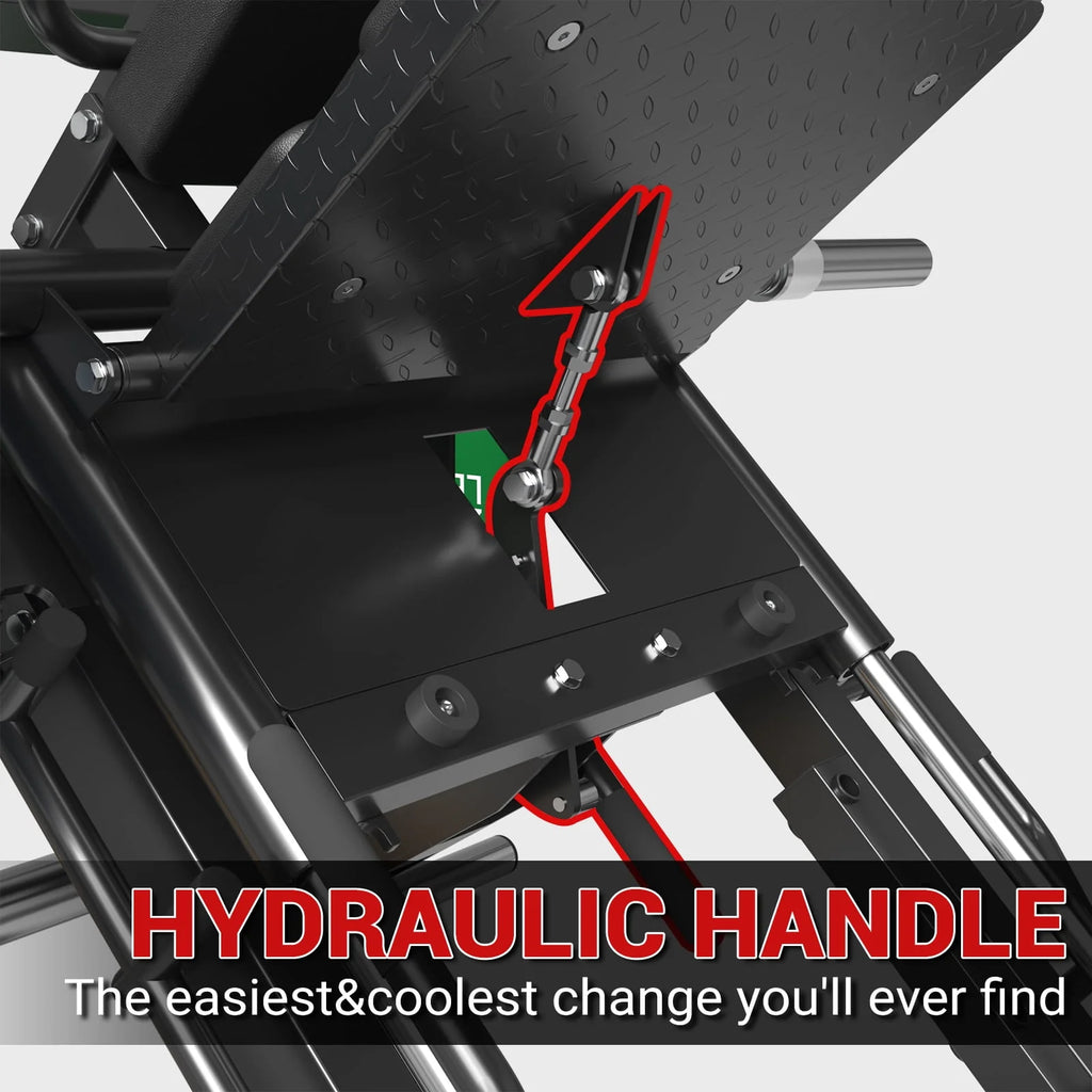 Leg Press Hack Squat Machine with Weight Storage D656