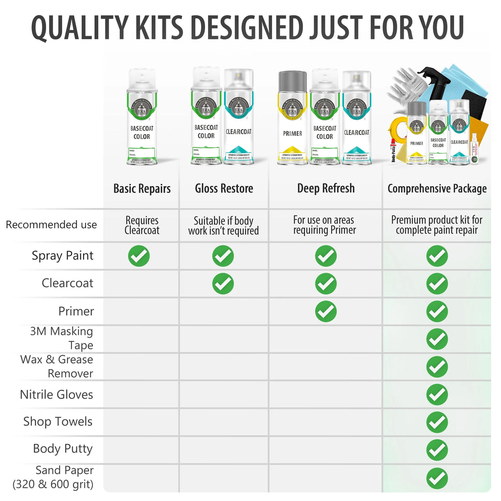 Shadow Mica Automotive Touch Up Paint Spray Basic Kit K181
