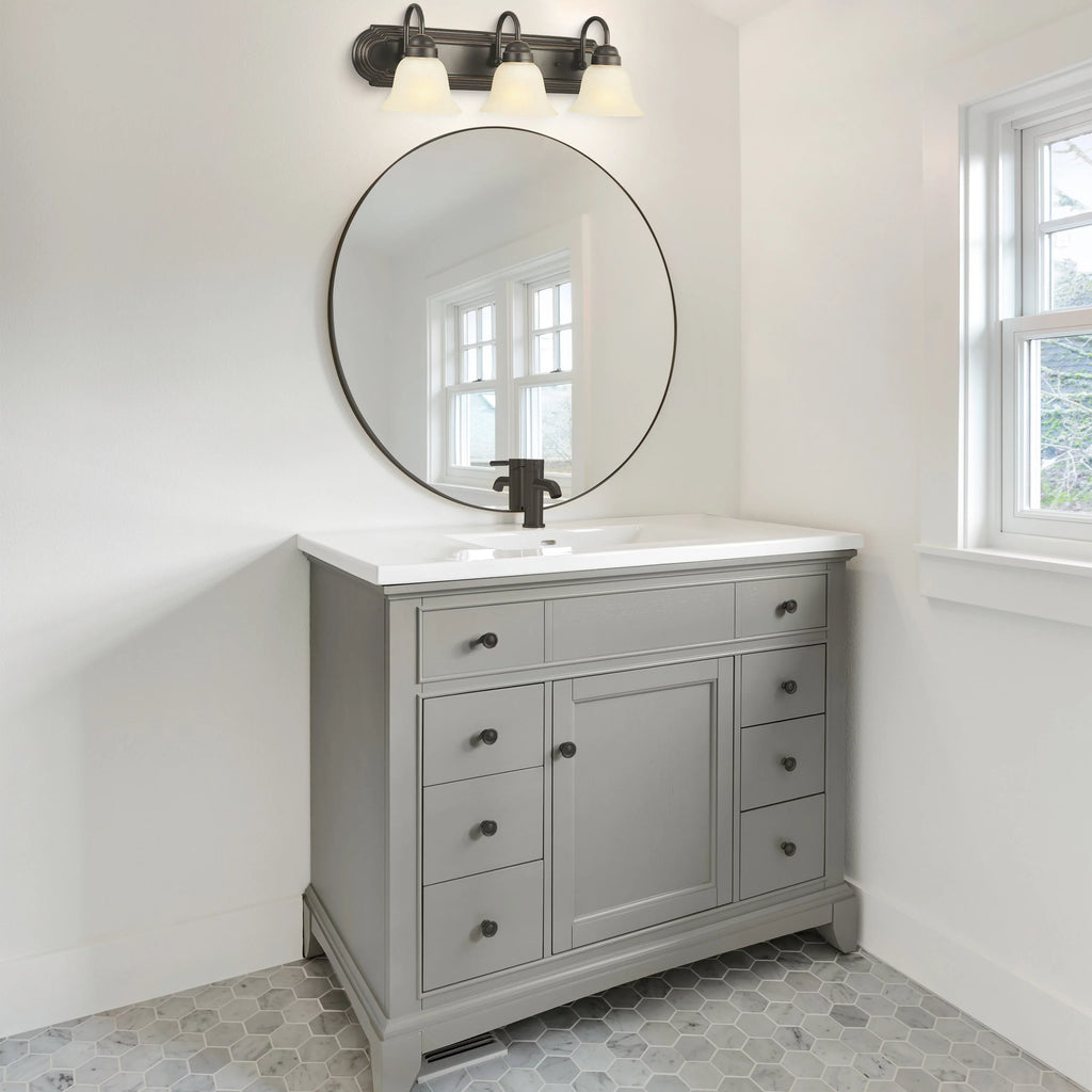3-Light Frosted Glass Vanity Light Q31754