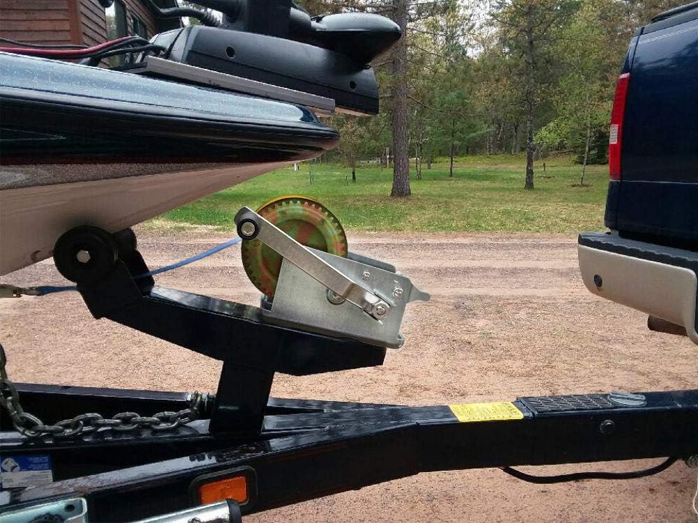 3200lbs Heavy Duty Hand Crank Winch with 32ft Strap, Pack of 2 L31781