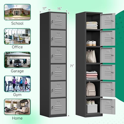 71" Metal Storage Cabinet with Lock S448