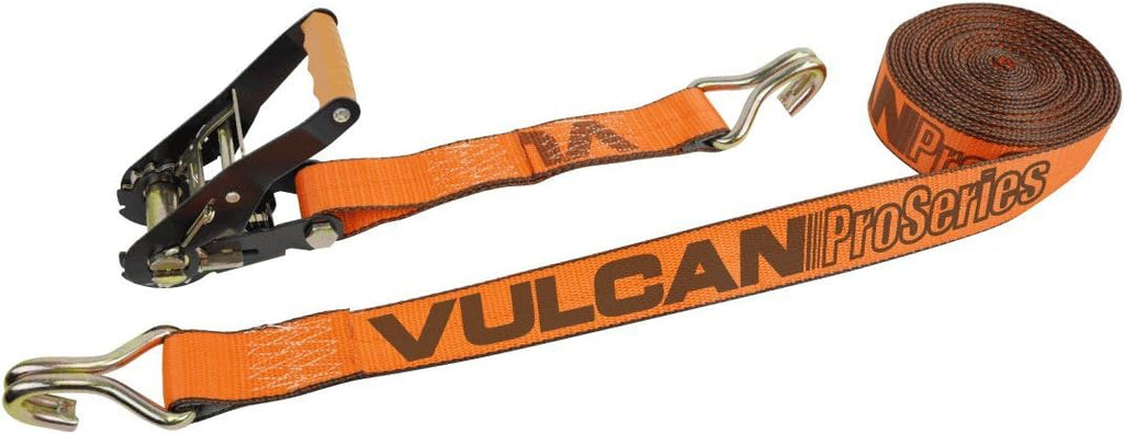 Ratchet Strap with Wire Hooks, 2 Inch x 27 Foot, 3,300 Pound Safe Working Load, Pack of 2 C79286