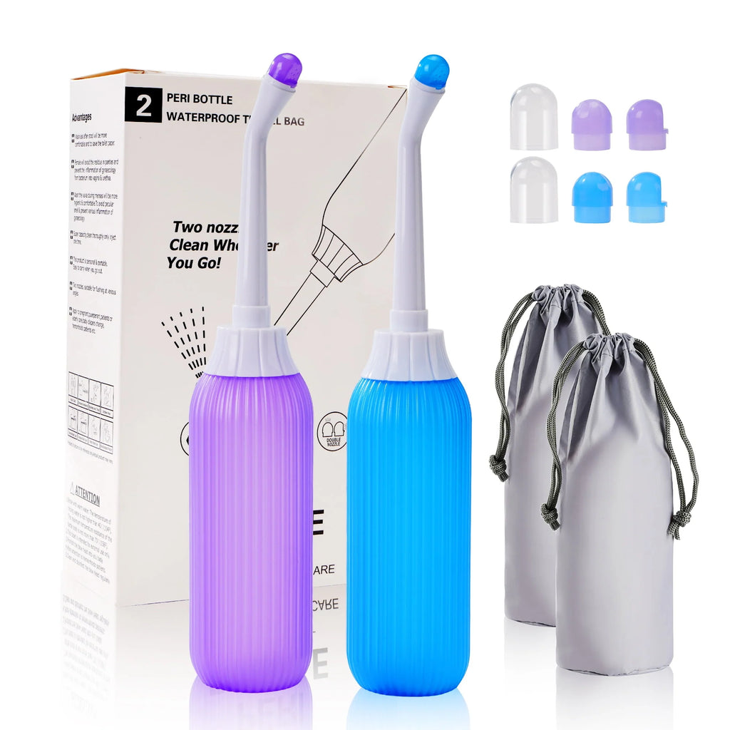 2 Pack Portable Travel Bidet Bottle with Travel Bag B391759