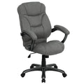 Gray High Back Contemporary Executive Swivel Ergonomic Office Chair with Arms R280