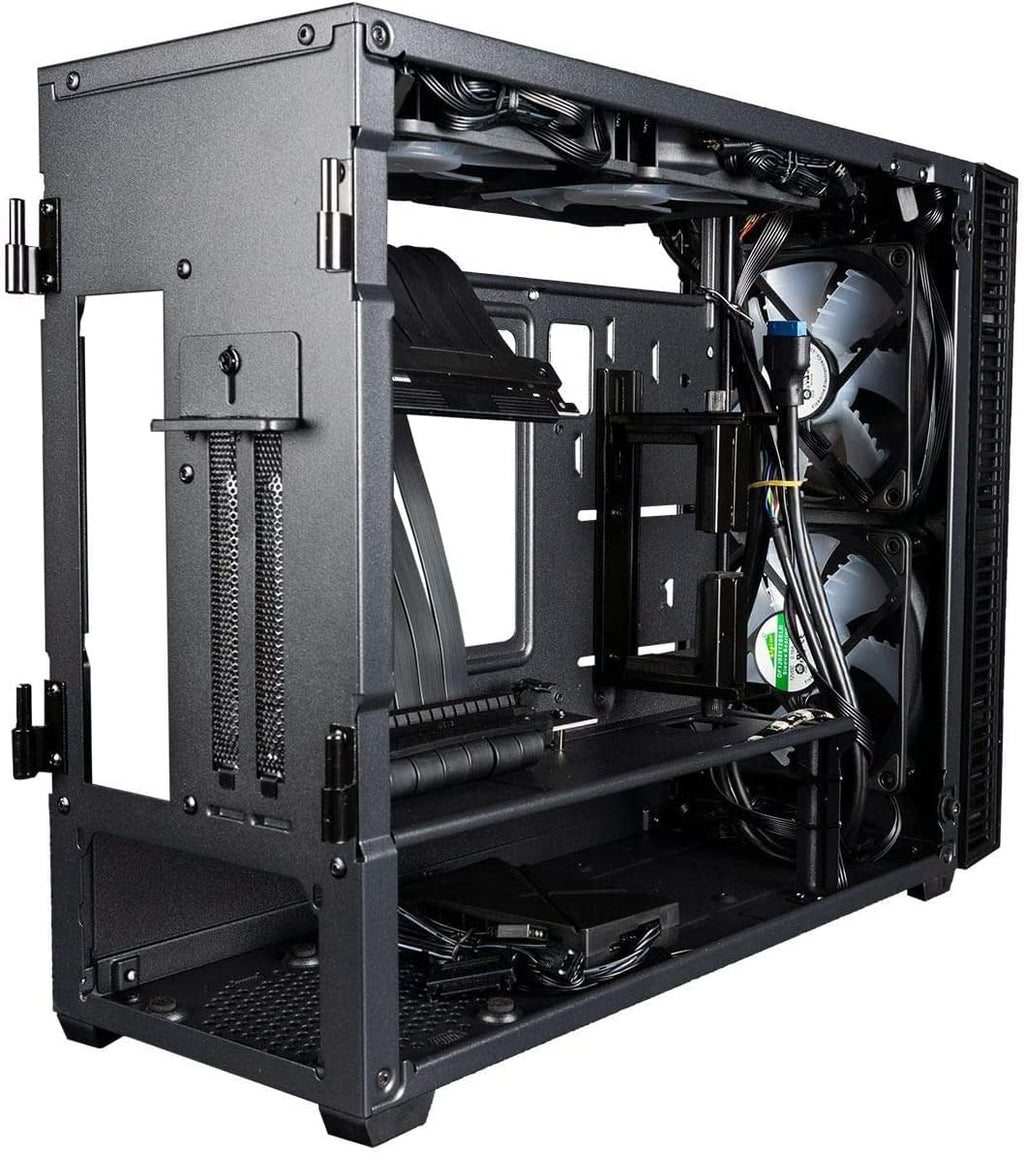 Mini ITX Desktop Case with 120mm Liquid CPU Cooler and 650W Power Supply C4914